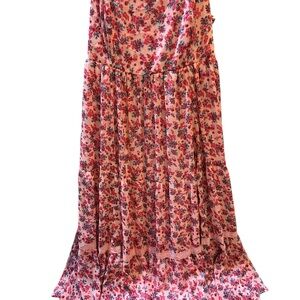 Torrid Pink and Blue Floral Dress